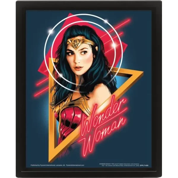 Cadre 3D lenticulaire - Pyramid - Wonder Woman WW84